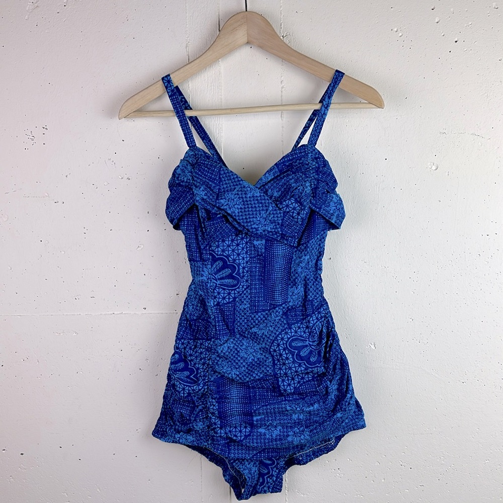 Catalina Blue Floral One Piece Swimsuit